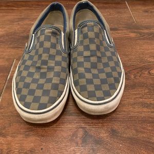 Blue and Gray Vans Classic Slip On Checkerboard size 10 Men’s